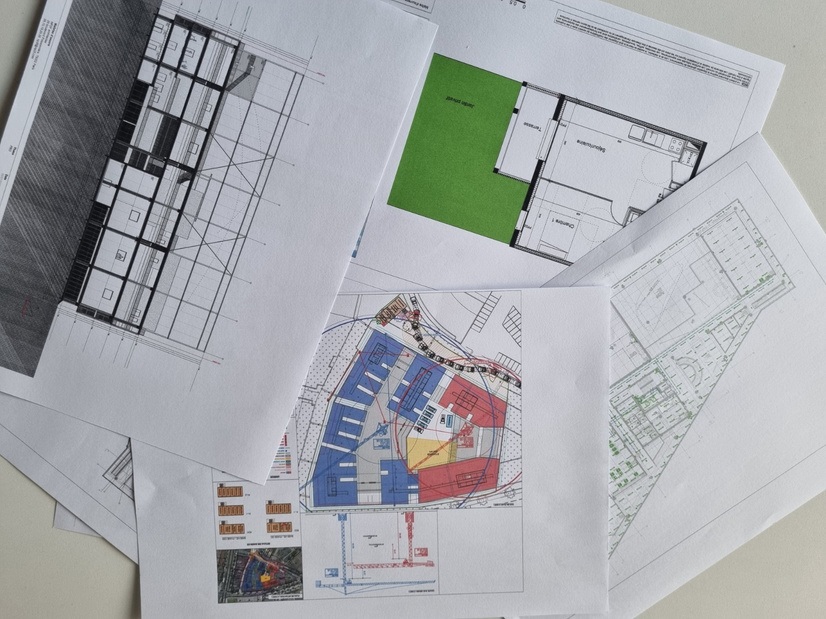 Plans sur table